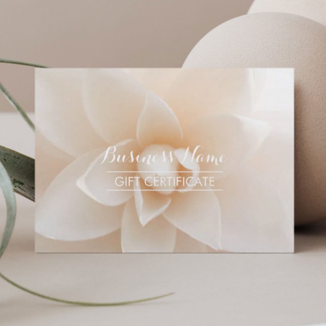 Klassy White Blommigt Gift-certifikat (Skapare uppladdad)