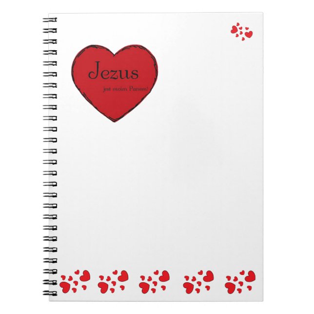 Klasyczny spiralny notatnik Jezus jest moim Panem! Anteckningsbok (Framsidan)