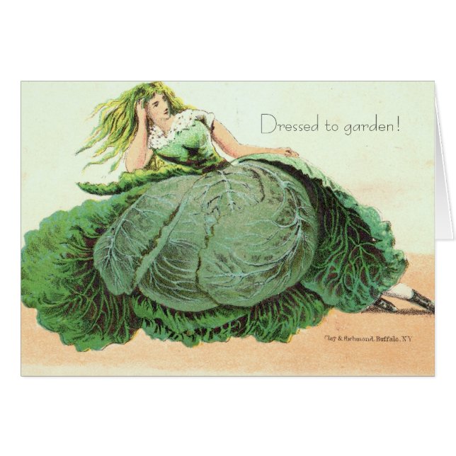 Klätt för att arbeta i trädgården!  Owlsroost OBS Kort (Framsidan Horizontal)