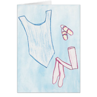 Klätt för att dansa konstkortet hälsningskort