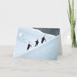Klättare, Mont Blanc, Frankrike Helgkort