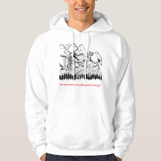 Klätterlig anpassad grafisk design T-shirt Hoodie (Framsida)