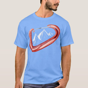 Klätterlig sportkampanj för Carabiner i bergsområd T Shirt