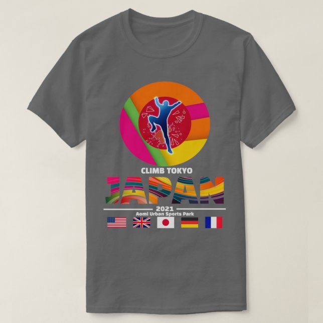 Klätterska i Tokyo Japan 2021 T Shirt (Design framsida)