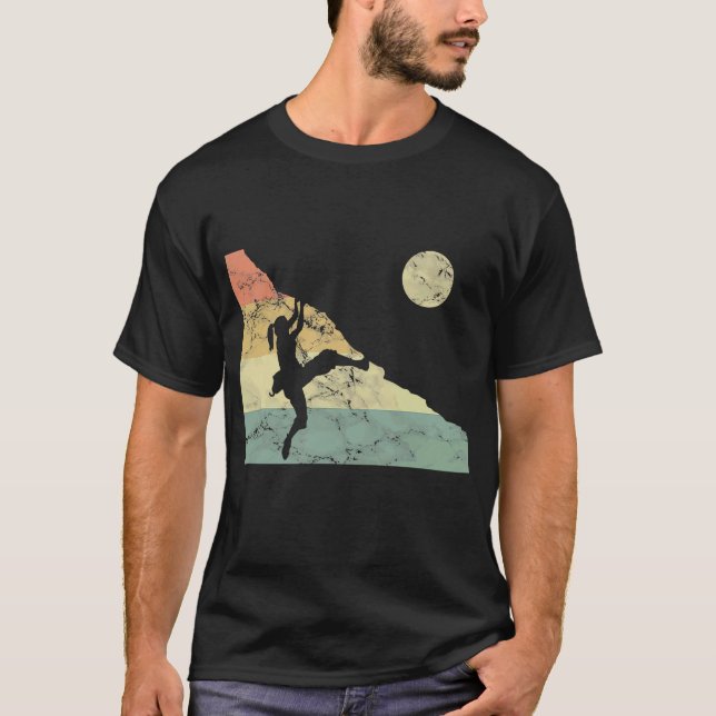 Klätterska klimatberget i Sten i Morsa T Shirt (Framsida)