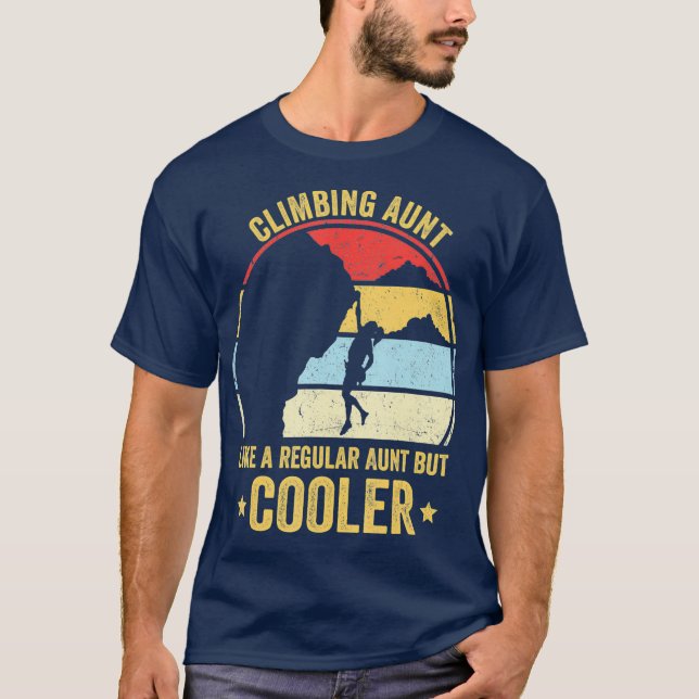 Klätterska Moster som ett vanligt Moster men kylar T Shirt (Framsida)