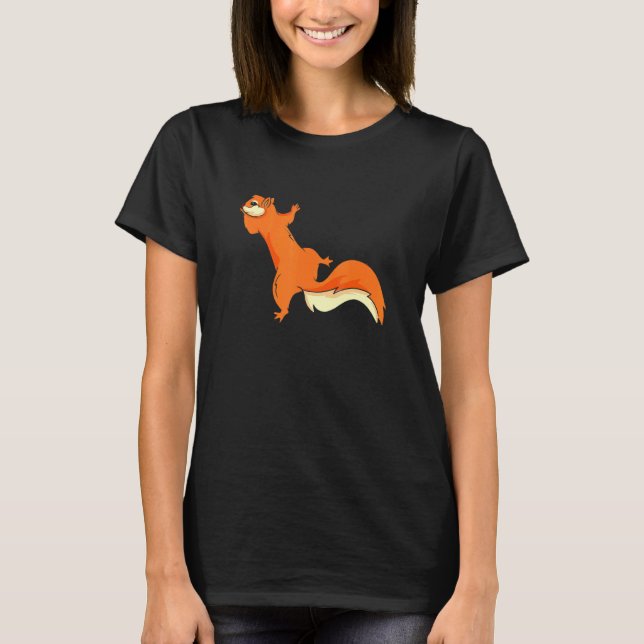 Klätterska Rodent Feeder Squirrel T Shirt (Framsida)