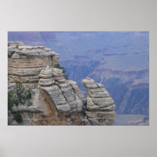 Klätterska Sten Ansikte vid Grand Canyon Poster
