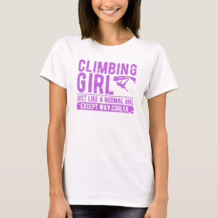 Klätterskämpen Flickan - Kräkningen i Sten - Da T Shirt
