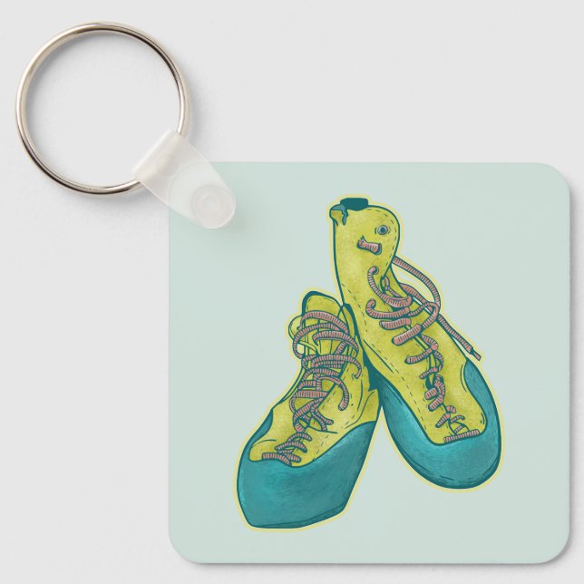 Klätterskor sten nyckelring (Framsida)