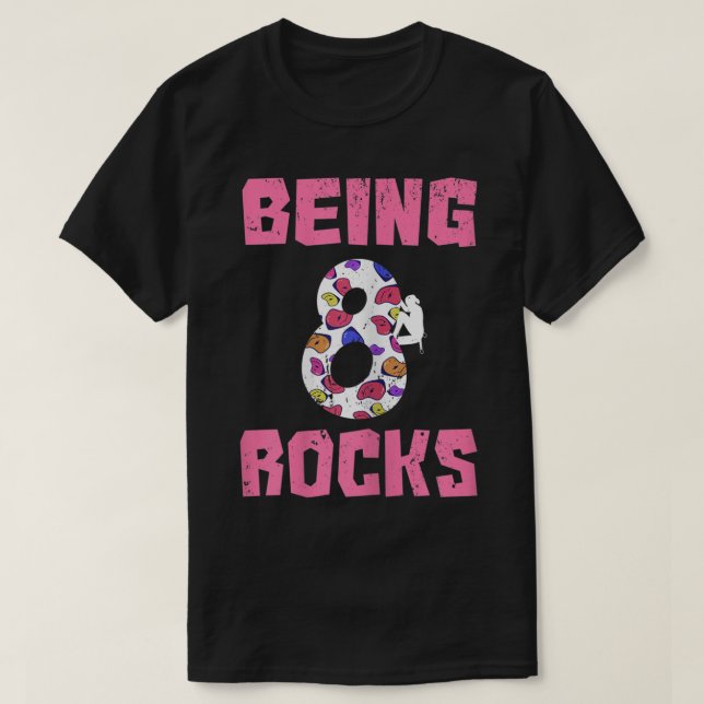 Klätting 8 Sten Birthday Girl T Shirt (Design framsida)