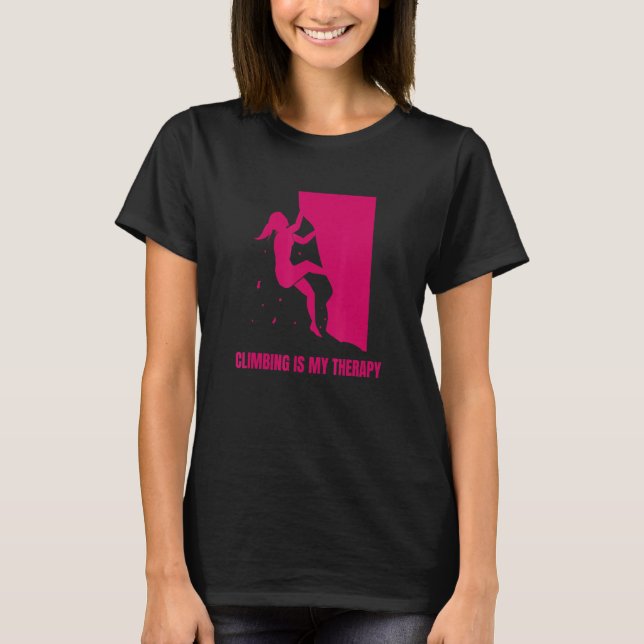 Klätting är min Sten-terapi T Shirt (Framsida)