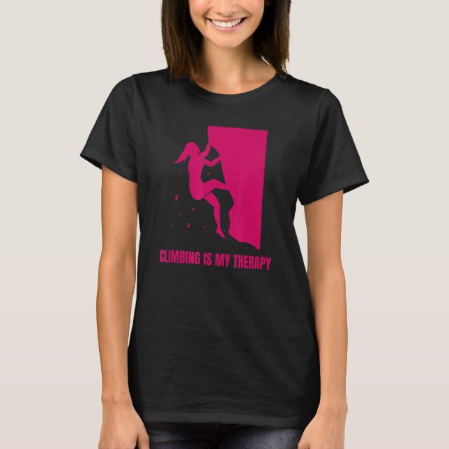Klätting är min Sten-terapi T Shirt (Framsida)