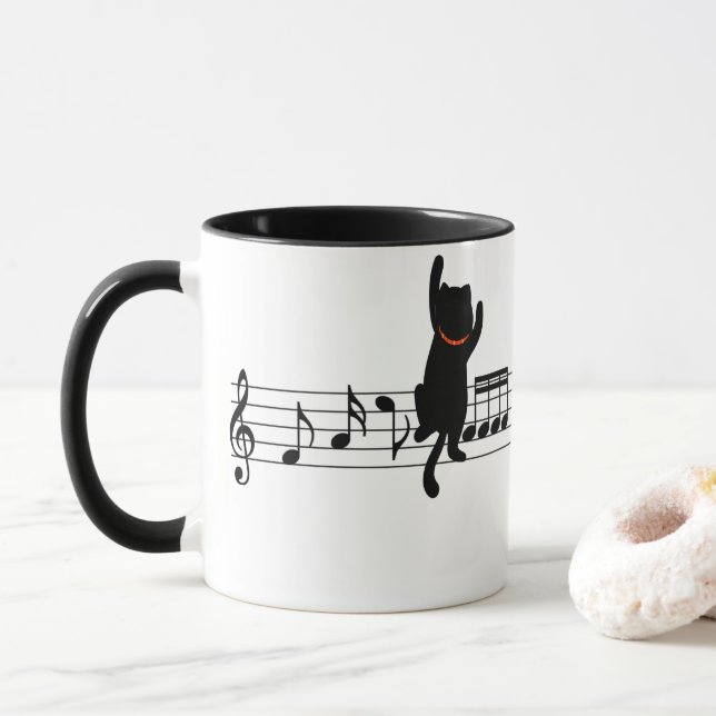 Klätting på musik mugg (Med munk)