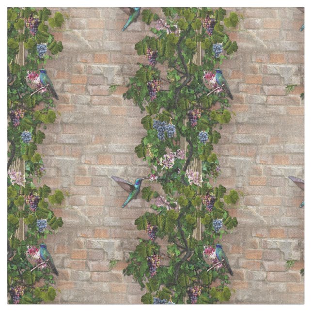 Klättpeviner, honungssuckles & Tapet Tyg (Närbild)