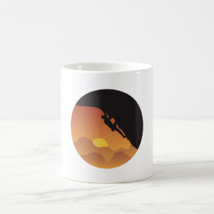 Klättplatta designvektor - Silhouette Kaffemugg