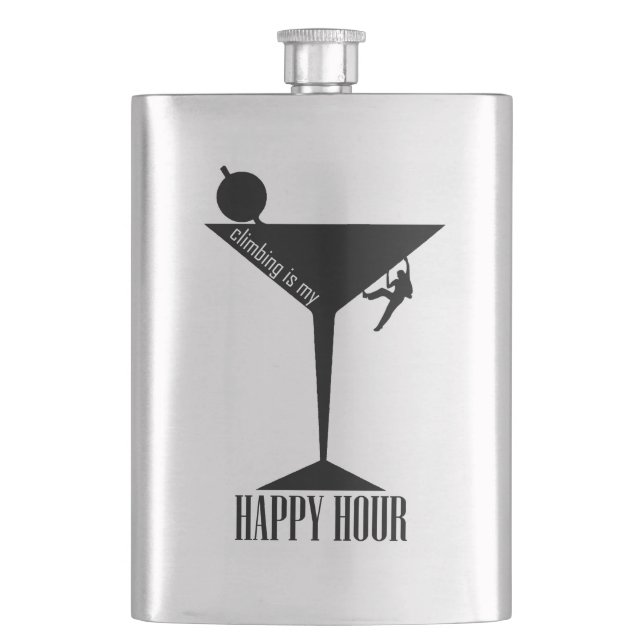 Klättra är min Happy Hour Fickplunta (Framsidan)