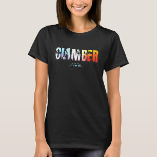 Klättra Berg Klipp Tied Färg Grafisk Klättrare Det T Shirt