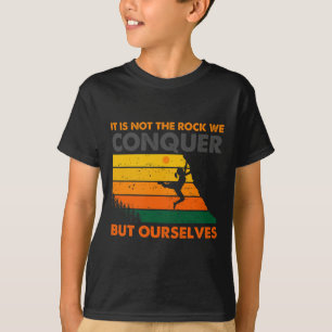 Klättra Bouldering Klättrare Bergsklättrare Sten T Shirt