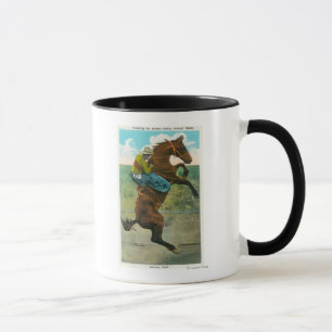 Klättra den guld- trappor på den årliga rodeoen mugg