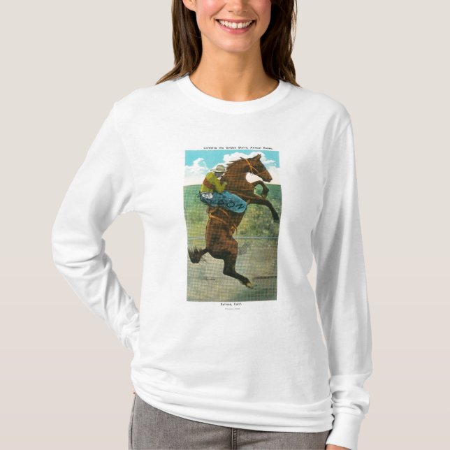 Klättra den guld- trappor på den årliga rodeoen tee (Framsida)