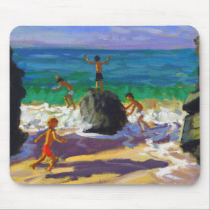 klättra den stenPorthmeor stranden St Ives 2013 Musmatta