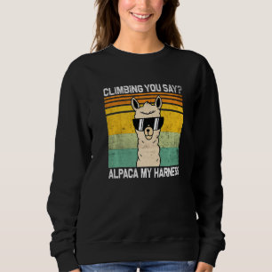 Klättra Du Säger Alpaca Mitt Bälte Rolig Klippklät T Shirt