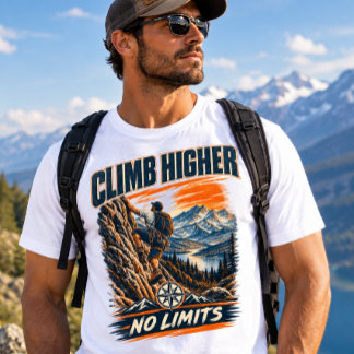 KLÄTTRA HÖGRE – Gränslös Bergsklättring T Shirt