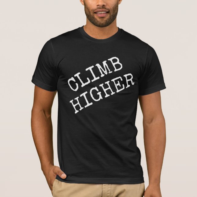 Klättra Högre Herr T-Shirt (Framsida)