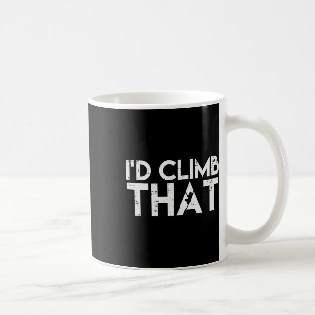 Klättra Id Klättra Den Klippklättrare Bouldering K Kaffemugg (Höger)