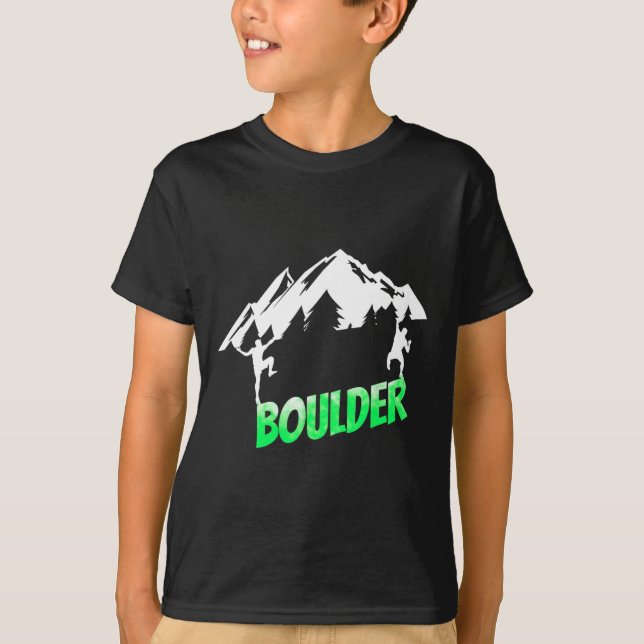 Klättra Klättra Boulder Bouldering Klättrare  T Shirt (Framsida)