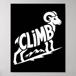 Klättra - Klippklättring Och Bouldering Bighorn Ra Poster