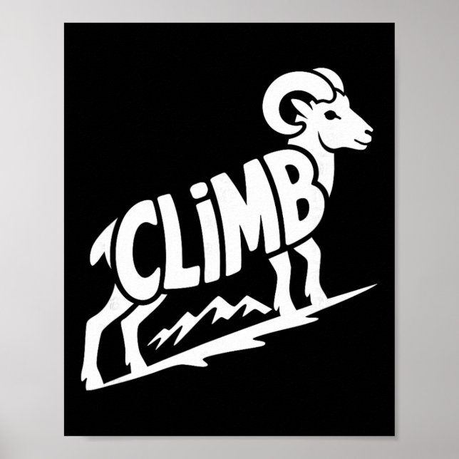 Klättra - Klippklättring Och Bouldering Bighorn Ra Poster (Framsidan)