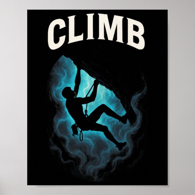 Klättra - Klippträning Utomhus  Poster (Framsidan)