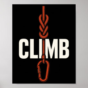 Klättra - Klippträning Utomhus Repäventyr  Poster