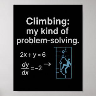 Klättra Mitt Slags Problemlösande Grafisk  Poster