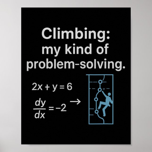 Klättra Mitt Slags Problemlösande Grafisk  Poster (Framsidan)