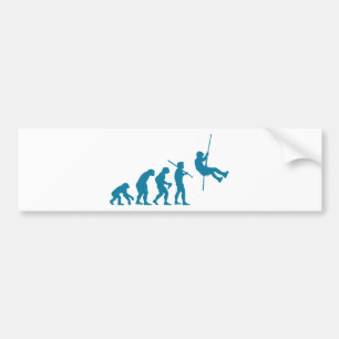 Klättra & Rappelling evolution Bildekal