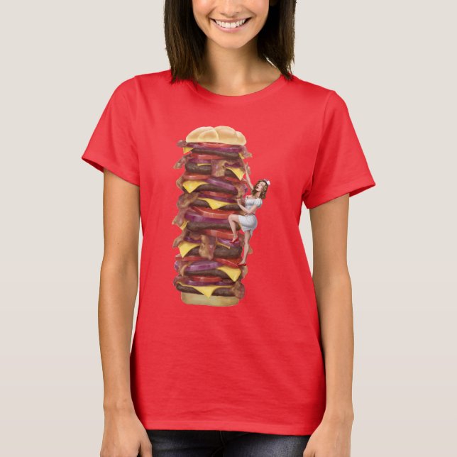 Klättra sjuksköterskan t-shirt (Framsida)