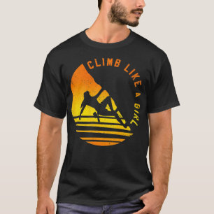 Klättra som en liten flicka i Sten som klättrar up T Shirt