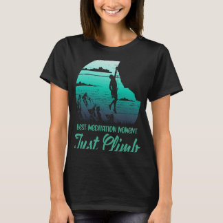 Klättra upp stenmurens berg klättrar bara t shirt