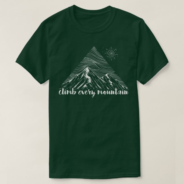 Klättra varje berg t shirt (Design framsida)