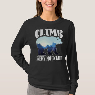 Klättra varje bergsmotiv t shirt