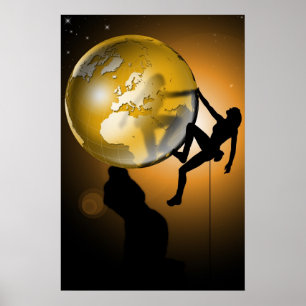 Klättra världen poster