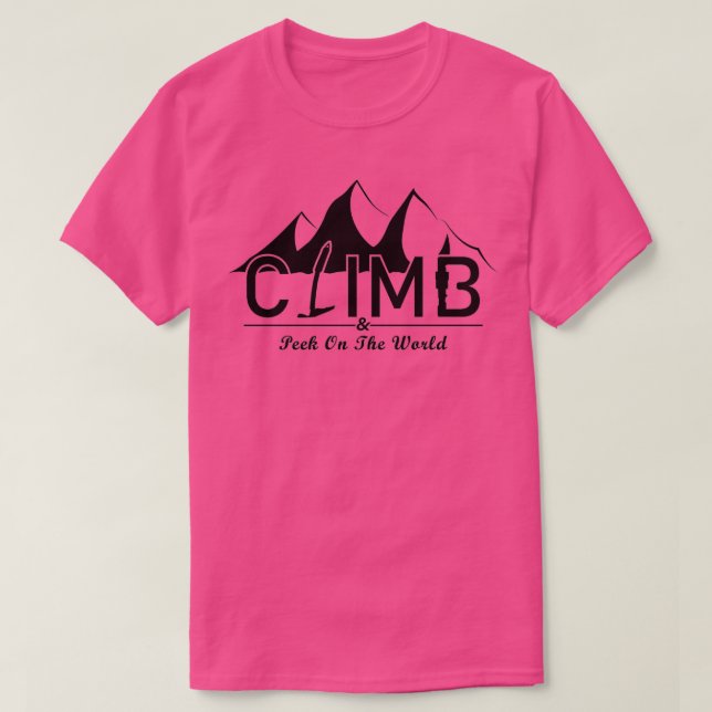 Klättra världen t shirt (Design framsida)