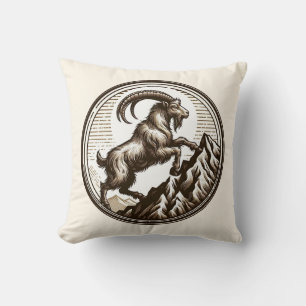 Klättrande Bergget Capricorn Födelsedag Zodiak Kudde