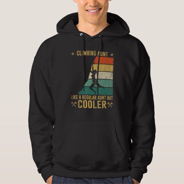 Klättrande faster som en vanlig faster men coolare hoodie (Framsida)