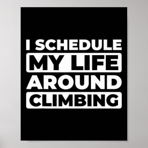 Klättrare Bouldering Klättra Bergsbestigare Berg K Poster
