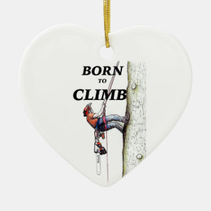 Klättrare för lumberjack för Chainsaw för Julgransprydnad Keramik