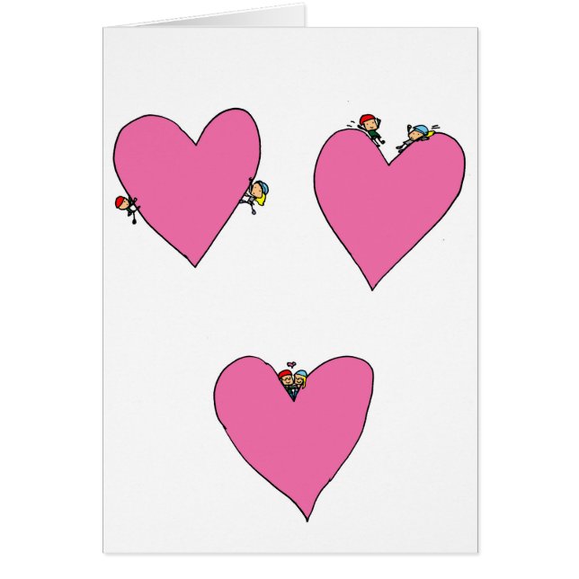 Klättrarekärlek Hälsningskort (Framsidan)